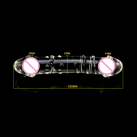 Фаллоимитатор. Двойной. Стекло. photo 2