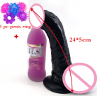 Реалистичным огромный фаллоимитатор, 24 см photo 2