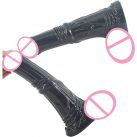 Чорний великий фалоімітатор, 9.96 дюймів photo 2