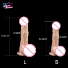 Реалістичний силіконовий великий пеніс з присоскою та пультом дистанційного керування LF-009 photo 1