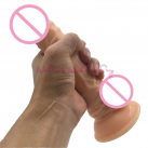 Гибкий фаллоимитатор на сильной присоске, 20*4 см photo 3