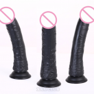 Фаллоимитатор реалистичный гибкий на присоске 6 цветов photo 1