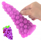 Силиконовый фаллоимитатор "Виноград" FAAK на присоске, 16 см photo 1