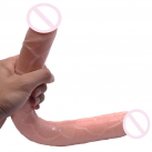 Двойной гибкий фаллоимитатор, разные цвета photo 5