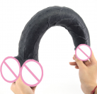 Супер длинный черный фаллоимитатор, 395*56 мм photo 3