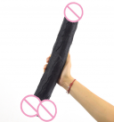 Супер длинный черный фаллоимитатор, 395*56 мм photo 2