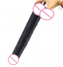 Супер длинный черный фаллоимитатор, 395*56 мм photo 4