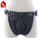 Кожаные трусики стринги Davidsource Breifs с блокировкой пояса photo 2