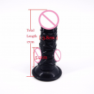 Фаллоимитатор. Реалистичный. Силикон. На присоске. Черный. photo 3