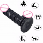 Фаллоимитатор. Реалистичный. Силикон. На присоске. Черный. photo 2