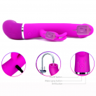 Вибратор со стимуляцией клитора. Силикон. USB. photo 5