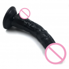 Фаллоимитатор. Реалистичный. Силикон. На присоске. Черный. photo 5