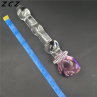 Фаллоимитатор стеклянный анальный ZCZ Pyrex  photo 3