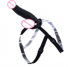 Фаллоимитатор черный с ремнями photo 5