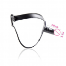 Страпон с небольшим фаллосом, цвет черный photo 1