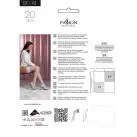 Чулки Passion ST119 1/2 белые, на ажурной силиконовой резинке, с цветочным декором и люрексовой нить photo 4