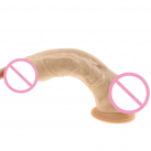 Большой фаллоимитатор из силикона на присоске, цвет телесный photo 5