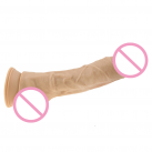 Большой фаллоимитатор из силикона на присоске, цвет телесный photo 1