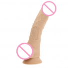 Большой фаллоимитатор из силикона на присоске, цвет телесный photo 4