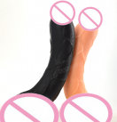 Фаллоимитатор. Реалистичный. Силикон. На присоске. 26х5,5 см. photo 3