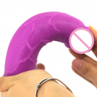 Фалоімітатор реалістичний чорний/фіолетовий photo 4