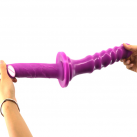 Фалоімітатор реалістичний чорний/фіолетовий photo 5