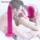 Фаллоимитатор силиконовый с 7 режимами вибрации, водонепроницаемый photo 1