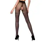 Колготки с открытым доступом, имитация чулок TIOPEN 014 black 3/4 (20 den) — Passion photo 2