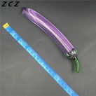 Фаллоимитатор стеклянный Баклажан ZCZ photo 3