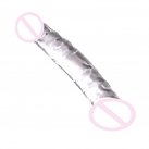 Большой двойной фаллоимитатор Dildo Butt Plug из стекла photo 1