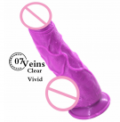 Фалоімітатор. Реалістичний. Силікон. На присоску. Чорний. 24х5, 7 см. photo 6