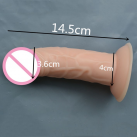 Реалистичный фаллоимитатор из силикона на присоске photo 1