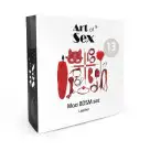 Набір Art of Sex - Maxi BDSM Set Leather, 13 предметів, натуральна шкіра, Чорний photo 4