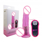 Фалоімітатор. Реалістичний. Силікон. З вібрацією. З присоск. обертання. photo 2