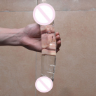 Супер большой двойной фаллоимитатор из стекла photo 2