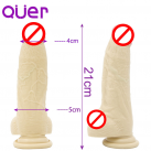 Фаллоимитатор. Реалистичный. Силикон. На присоске. 21х5 см. photo 2