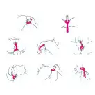 Вібратор для пар Love To Love PLEASE ME - PLUM STAR з трьома моторами, гнучкий photo 9