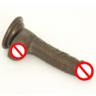 Ділдо кольору кави, 6.57 дюймів photo 1