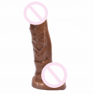 Реалистичный фаллоимитатор, цвет коричневый, 28х6 см photo 3