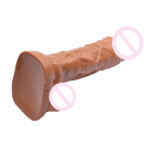 Реалистичный фаллоимитатор, цвет коричневый, 28х6 см photo 6