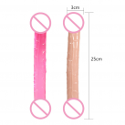 Реалістичний двосторонній фалоімітатор photo 1