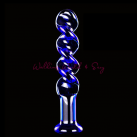 Фаллоимитатор спиральный. Стекло. 17 см. photo 3