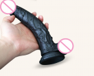 Супер огромный фаллоимитатор из силикона, черный photo 1