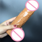 Большой реалистичный пенис, цвет коричневый photo 2