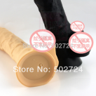 Фалоімітатор м'який (чорний/білий) photo 1