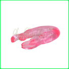 Силиконовый двойной фаллоимитатор Кролик BAILE  photo 4