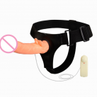 Большой фаллоимитатор с ремнями и вибрацией photo 2