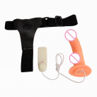 Большой фаллоимитатор с ремнями и вибрацией photo 5