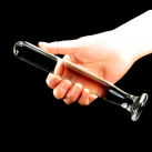 Цилиндрический прозрачный стеклянный анальный плагин photo 3