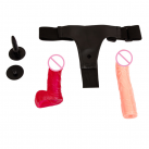 Трусики на двойной фаллоимитатор. Кожа. photo 5